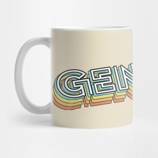 Genesis Retro Typography Faded Style Mug